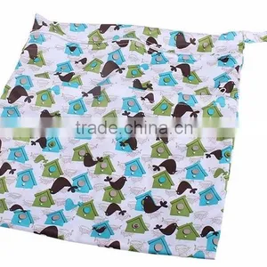 Useful Waterproof Reusable Zipper Cloth Baby Diaper Bag thumbnail-5