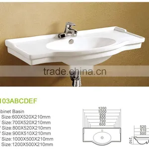 Bathroom Sink, Washing Basin, Ceramic Sanitary Bathroom Vanity Cabinet Basin Wash Supplier's Choice thumbnail-2