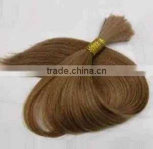 New Silky Straight Human Hair Bulk/Dyed Human Hair Bulk thumbnail-1