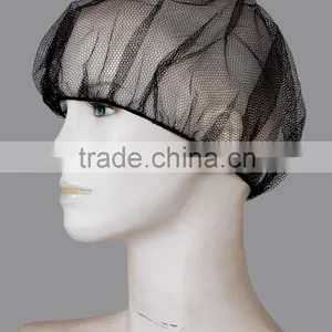 Disposable White Brown Red Blue Hair Net Stockinet Nylon Polyester Mesh Cap thumbnail-1