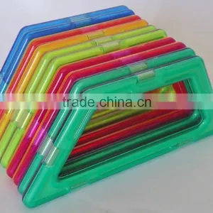 10 MAGFORMERS COMPATIBLE - SET OF TEN TRAPEZOIDS RAINBOW MULTIPLE COLORS thumbnail-5