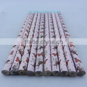 7inch HB Heat Plastic Mantle Pencil With Eraser Custom Logo thumbnail-1