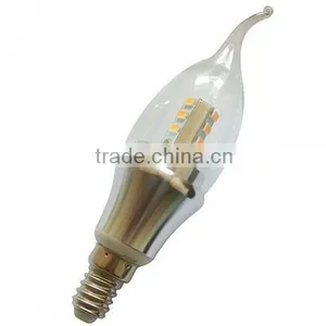 Hot Sale Clear Glass Cover Candle Light Led 5w, E14 E17 Led Bulb thumbnail-2