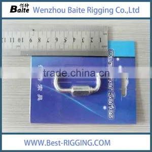 Steel Electric Galvanized Wide Jaw Quick 5*62mm Link Snap Hook Karabiner Rigging Manufacturer thumbnail-1