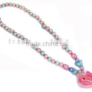 Kids Acrylic Necklace,Kids Acrylic Beaded Necklace/jewelry thumbnail-1