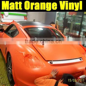 Newest Best Selling High Quality Matt Orange Color Car Body Vinyl thumbnail-2