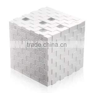 New Magic Cube Portable Wireless Bluetooth Speaker Black and White AM000081 thumbnail-1