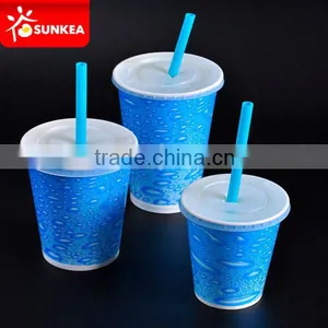 Printed Single Wall Paper Cups for Cold Beverage thumbnail-1