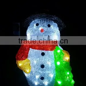 3D LED Christmas Acrylic Snowman Decoration Motif Holiday Light thumbnail-1