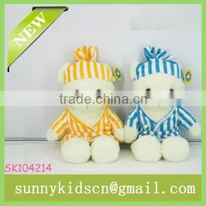 2014 Toys Plush Off-white Bear Soft Plush Bear With Baby Toys Manufacturer thumbnail-1