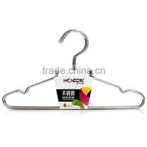 Non Slip Bar Short Metal Stainless Steel Clothes Hanger thumbnail-2