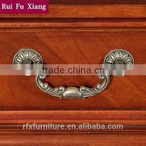 American Antique Style Solid Wood tv Cabinet With Drawers T-231 thumbnail-5