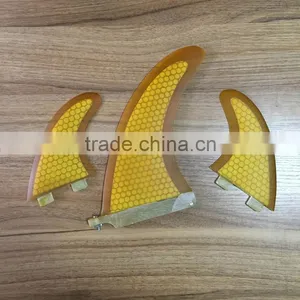 1+2 SUP BOARD FIN SET 1 CENTRE FIN 2X FCS SIDE FIN thumbnail-1