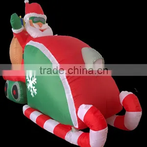 DJ-XT-02 Santa Sack Driving Snowmobile Christmas Airblown Inflatable thumbnail-4