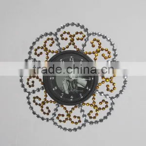 100760EA -Acrylic Diamond Metal Wall Clock thumbnail-1