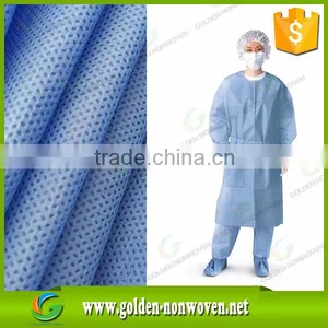 Disposable Sms Nonwoven White Lab Coat/anti Fluid Smms Non-woven Medical Fabric/smms Nonwoven Fabric Roll Supplier's Choice thumbnail-1