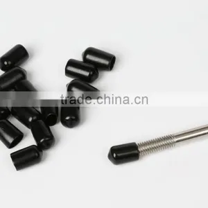 Inside Dia 45mm Black Plastic Tubing Pipe Cover Tips thumbnail-3