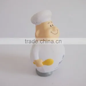 White Cook Promotional Anti Stress Toys thumbnail-4