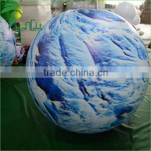 Promotion Colorful Inflatable Led Advertising Planet Balloon / Inflatable Helium Balloon With Light For Sale thumbnail-3
