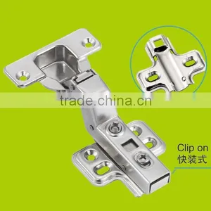 Stainless Steel Half-overlay 35mm Kitchen Cabinet Soft Close Hydraulic Hinge (clip On)HH1612 thumbnail-3
