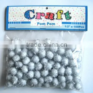 Party Decoration Christmas Tinsel Pompoms thumbnail-1