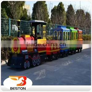 China Kids Equipment Rides Outdoor Playground Cartoon Trackless Train for Sale thumbnail-6