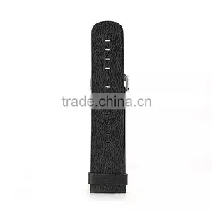 Black Colour Real Leather Watch Band for Iphone Watch thumbnail-2