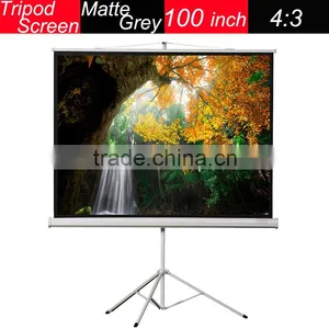 New 100 Inch 4:3 Matte Grey Home Cinema Screens thumbnail-1
