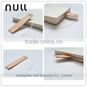 Free Embossed Logo Custom Design Genuine Cowhide Leather Bookmark thumbnail-1