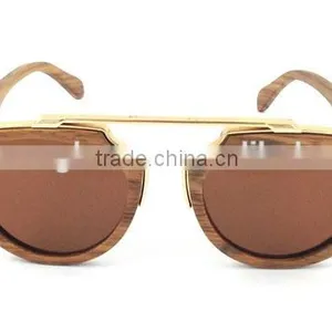 2015 OEM Custom Logo New Fashion Wood Sunglasses thumbnail-2