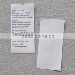 Flexography Non Woven Fabric Care Label for Men Spring and Fall Shirt thumbnail-2