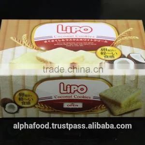 Coconut Cookies Biscuits With Crispy Texture 100g for West Africa thumbnail-1