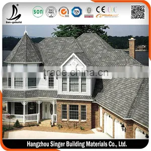 Hot Sale Villa Natural Fish Scale Roof Tile Asphalt Shingles Sale thumbnail-3