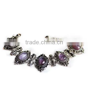 Baroque Vintage Aventurine Agate Quartz Bracelet thumbnail-2