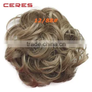 Synthetic Clip on Messy Hair Bun Extension Chignon Hair Piece Wig Quality Choice thumbnail-4