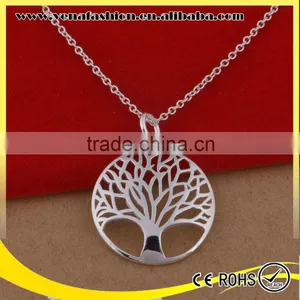 Plated 925 Silver Christmas Silver Tree of Life Pendant Necklace Quality Choice thumbnail-1