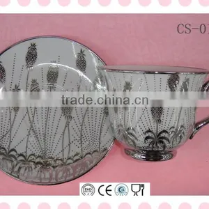 Bulk Tea Tea Coffee Bone China Cup and Saucer Sets thumbnail-4