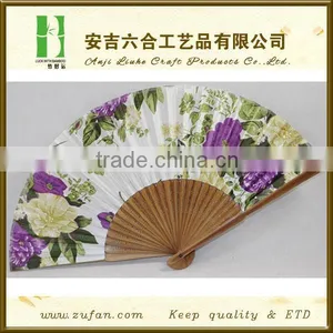 Advanced Silk Flowers Bamboo Folding Fan thumbnail-1