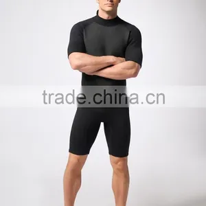 Comfortable and Elastic Black Lycra Short Nylon Wetsuit Waterproof Windproof Bikini Shirt thumbnail-5