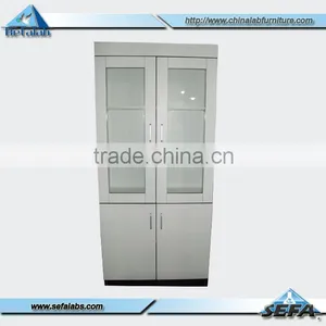 Chemical Laboratory Furniture Wood Storage Cabinet Locker thumbnail-1