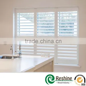 Vinyl Fauxwood Interior Plantation Window Shutter thumbnail-3
