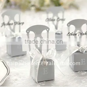 Candy Boxes of Miniature Silver Chair Favor thumbnail-1