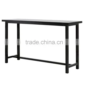 Replica Wooden Bar Table, Metal High Table thumbnail-2