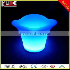RGB Light Colors Changing PE Plastic Material LED Ice Bucket For Bar Party Used thumbnail-2
