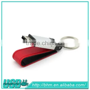 Factory Promotion Gift Leather Portable Usb Memory Disk thumbnail-4