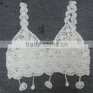 Women's Summer Sexy Handmade Crop Top Crochet Bikini thumbnail-2