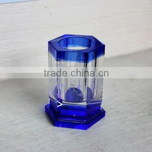2014 Newest Crystal Glass Penholder for Office Decration or Gifts Pen Holder thumbnail-1