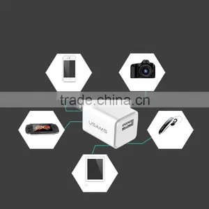 Original USAMS U-Mini Foldable USB Charger Mobile Phone Travel Charger For Apple / Smartphone / PSP thumbnail-2