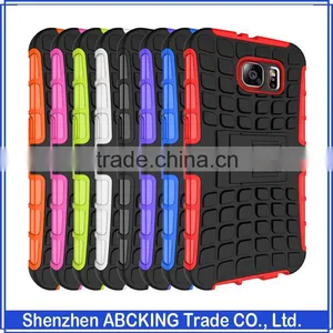 TPU+PC 2 in 1 Dual Layer Case With Kickstand Cover Case for Samsung Galaxy S7 Edge S7 Cell Phone Case thumbnail-1