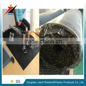Fitness Center Equipment Protection 6mm Rubber Flooring Roll thumbnail-2